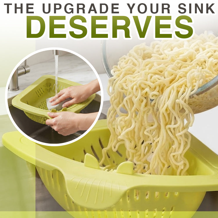 Magnetic Twist-Drain Sink Basket