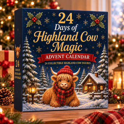 🔥LAST CHANCE 50%OFF SVOZK® 24 Days of Highland Cow Advent Calendar 🐮