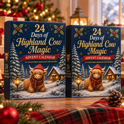 🔥LAST CHANCE 50%OFF SVOZK® 24 Days of Highland Cow Advent Calendar 🐮