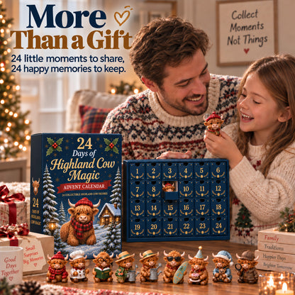 🔥LAST CHANCE 50%OFF SVOZK® 24 Days of Highland Cow Advent Calendar 🐮