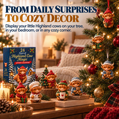 🔥LAST CHANCE 50%OFF SVOZK® 24 Days of Highland Cow Advent Calendar 🐮