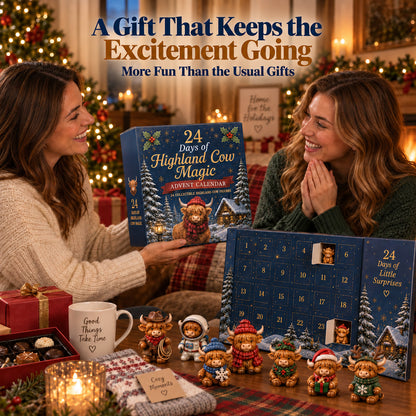 🔥LAST CHANCE 50%OFF SVOZK® 24 Days of Highland Cow Advent Calendar 🐮
