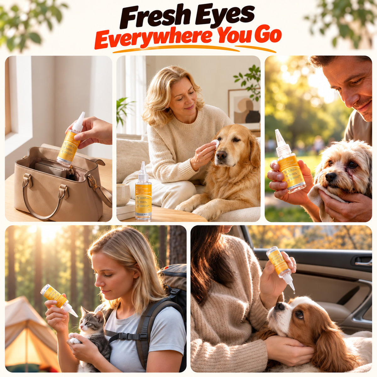 🔥Limit time40%OFF+BUY 2 GET 1 FREE Hudros® Gentle Pet Eye Stain Remover Essence Nourishing Drops