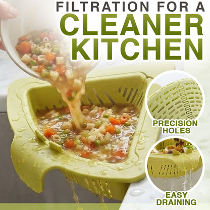Magnetic Twist-Drain Sink Basket