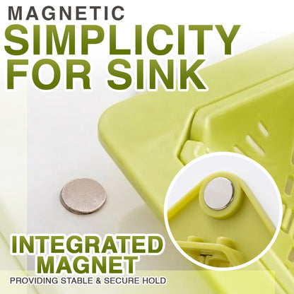 Magnetic Twist-Drain Sink Basket