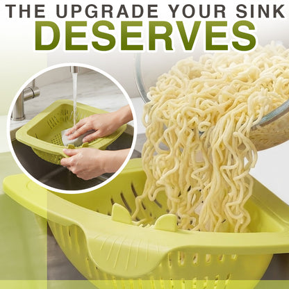 Magnetic Twist-Drain Sink Basket