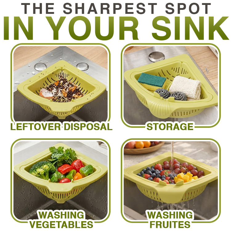 Magnetic Twist-Drain Sink Basket