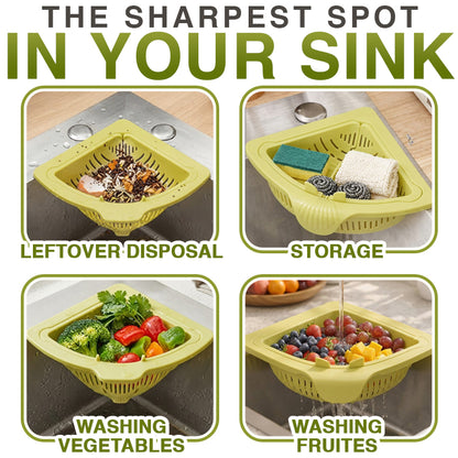 Magnetic Twist-Drain Sink Basket