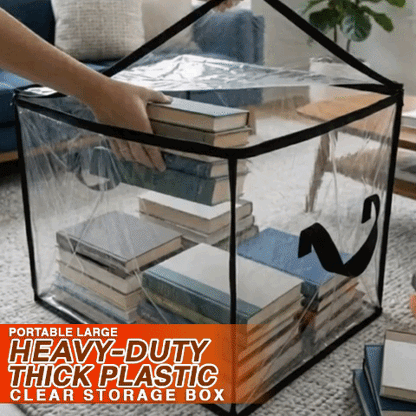🇦🇺 Portable Large Heavy-Duty Thick Plastic Clear Storage Box