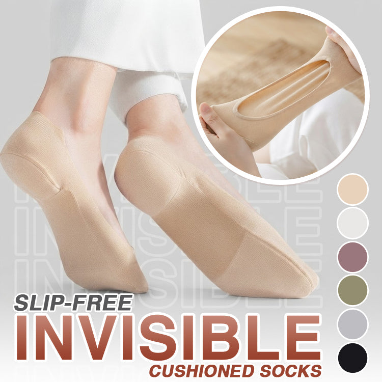 Slip-Free Invisible Cushioned Socks (6 Pairs Set)