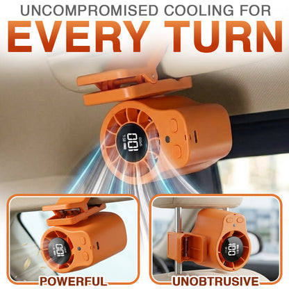 Hands-Free Personal Cooling Fan with LED Display