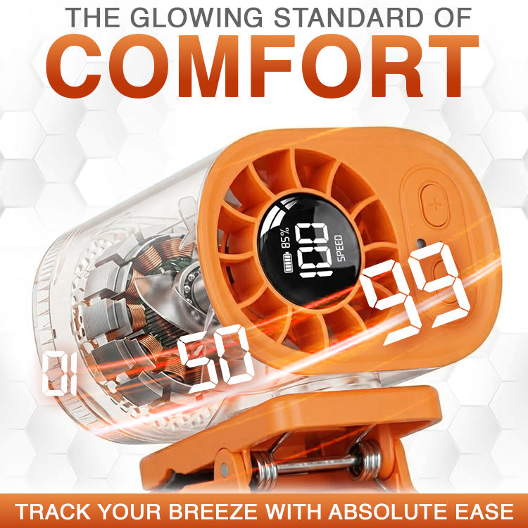 Hands-Free Personal Cooling Fan with LED Display