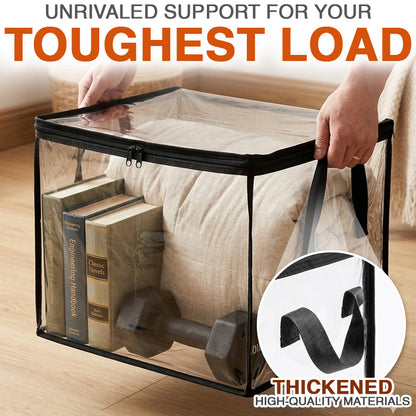 🇦🇺 Portable Large Heavy-Duty Thick Plastic Clear Storage Box