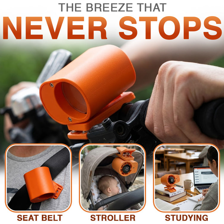 Hands-Free Personal Cooling Fan with LED Display