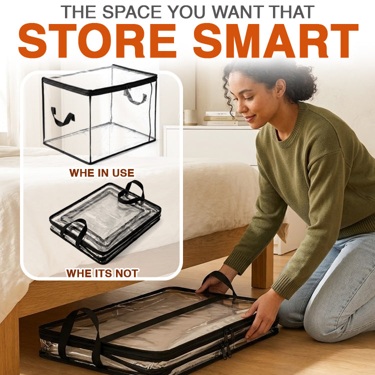 🇦🇺 Portable Large Heavy-Duty Thick Plastic Clear Storage Box