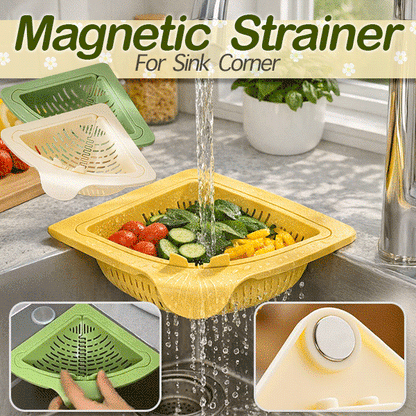 Magnetic Twist-Drain Sink Basket
