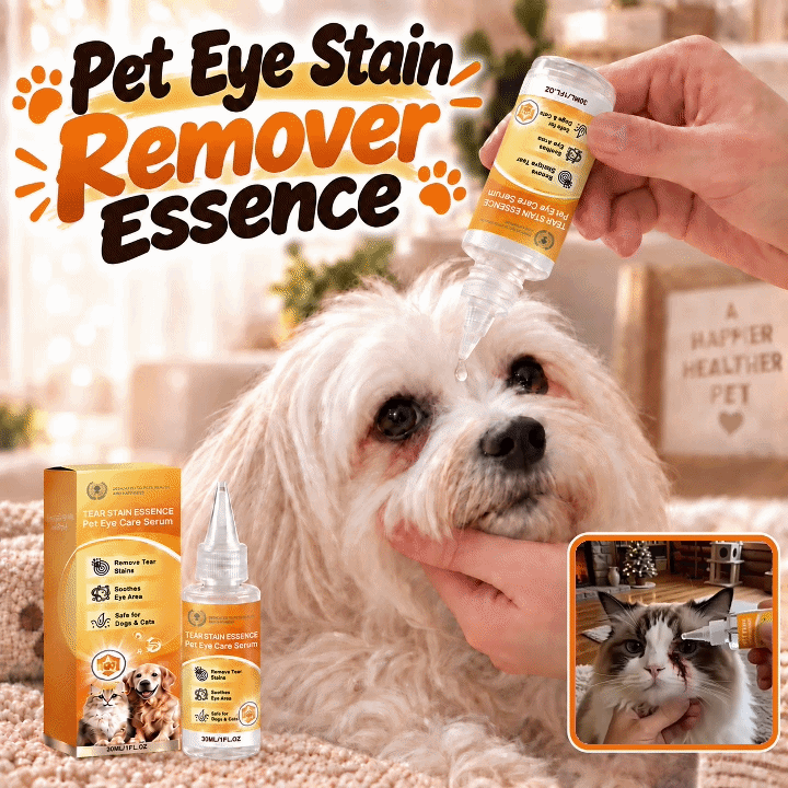 🔥Limit time40%OFF+BUY 2 GET 1 FREE Hudros® Gentle Pet Eye Stain Remover Essence Nourishing Drops