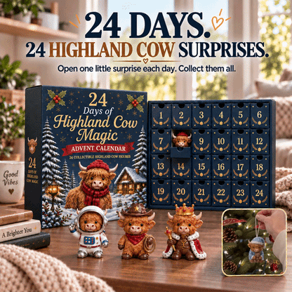 🔥LAST CHANCE 50%OFF SVOZK® 24 Days of Highland Cow Advent Calendar 🐮