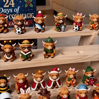 🔥LAST CHANCE 50%OFF SVOZK® 24 Days of Highland Cow Advent Calendar 🐮