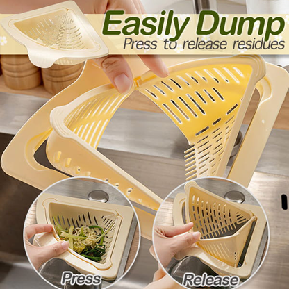 Magnetic Twist-Drain Sink Basket