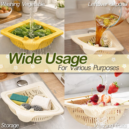 Magnetic Twist-Drain Sink Basket