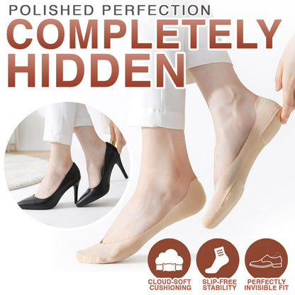 Slip-Free Invisible Cushioned Socks (6 Pairs Set)