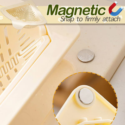 Magnetic Twist-Drain Sink Basket