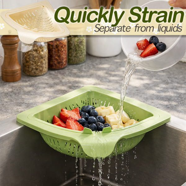Magnetic Twist-Drain Sink Basket