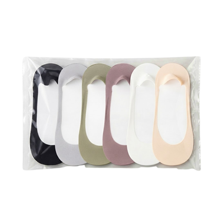 Slip-Free Invisible Cushioned Socks (6 Pairs Set)