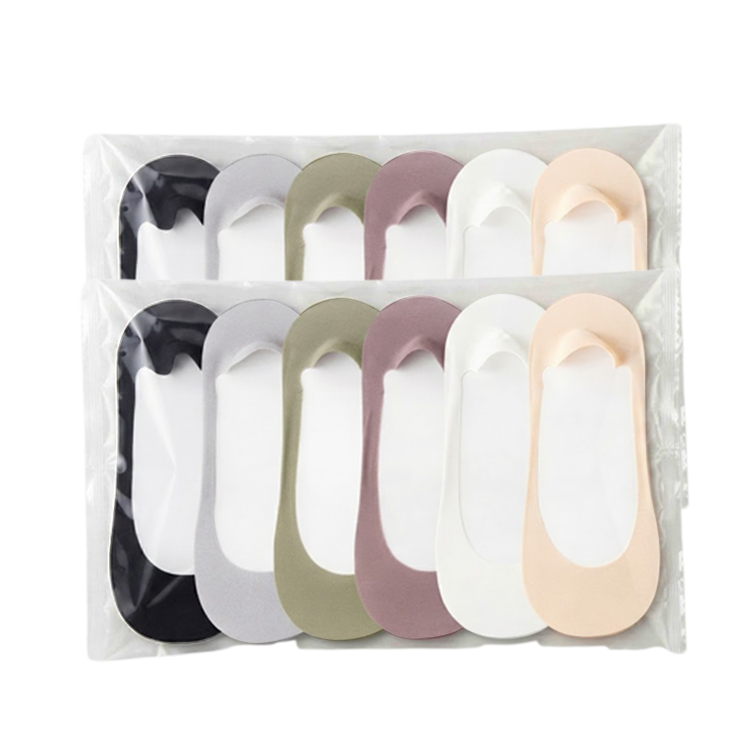 Slip-Free Invisible Cushioned Socks (6 Pairs Set)