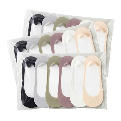 Slip-Free Invisible Cushioned Socks (6 Pairs Set)